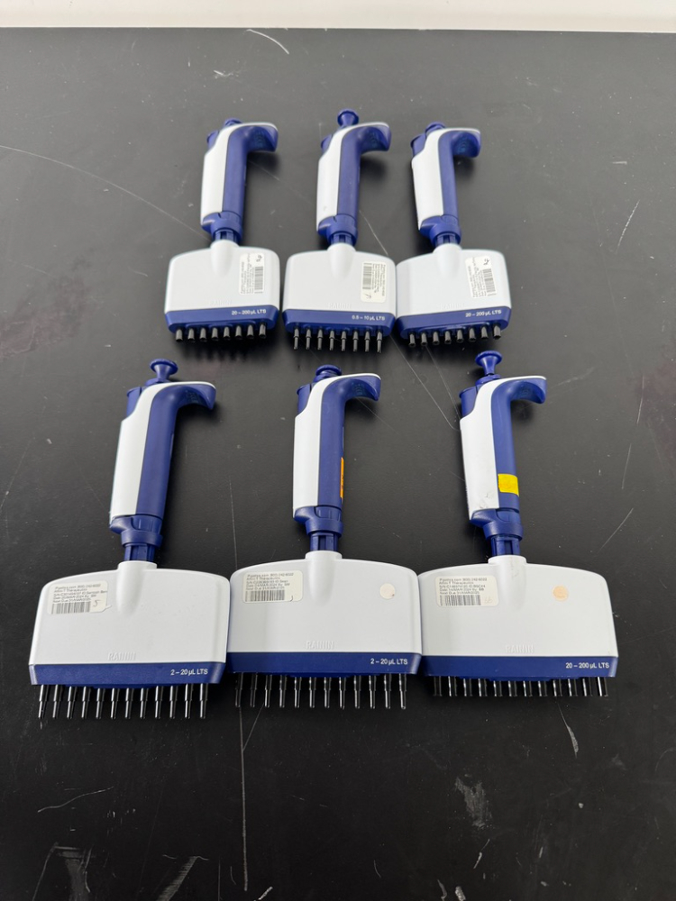 Image of Rainin Pipet-Lite XLS Multichannel Pipettes - Quantity 6